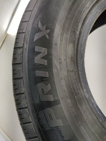 Used Tire 245/70R16 PRINX HICOUNTRY H/T HT2 107T - Tread Depth 8/32