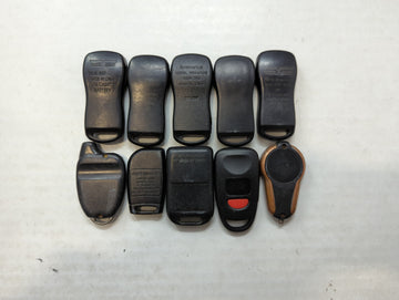 Lot of 10 Aftermarket Keyless Entry Remote Fob MIXED FCC IDS MIXED PART