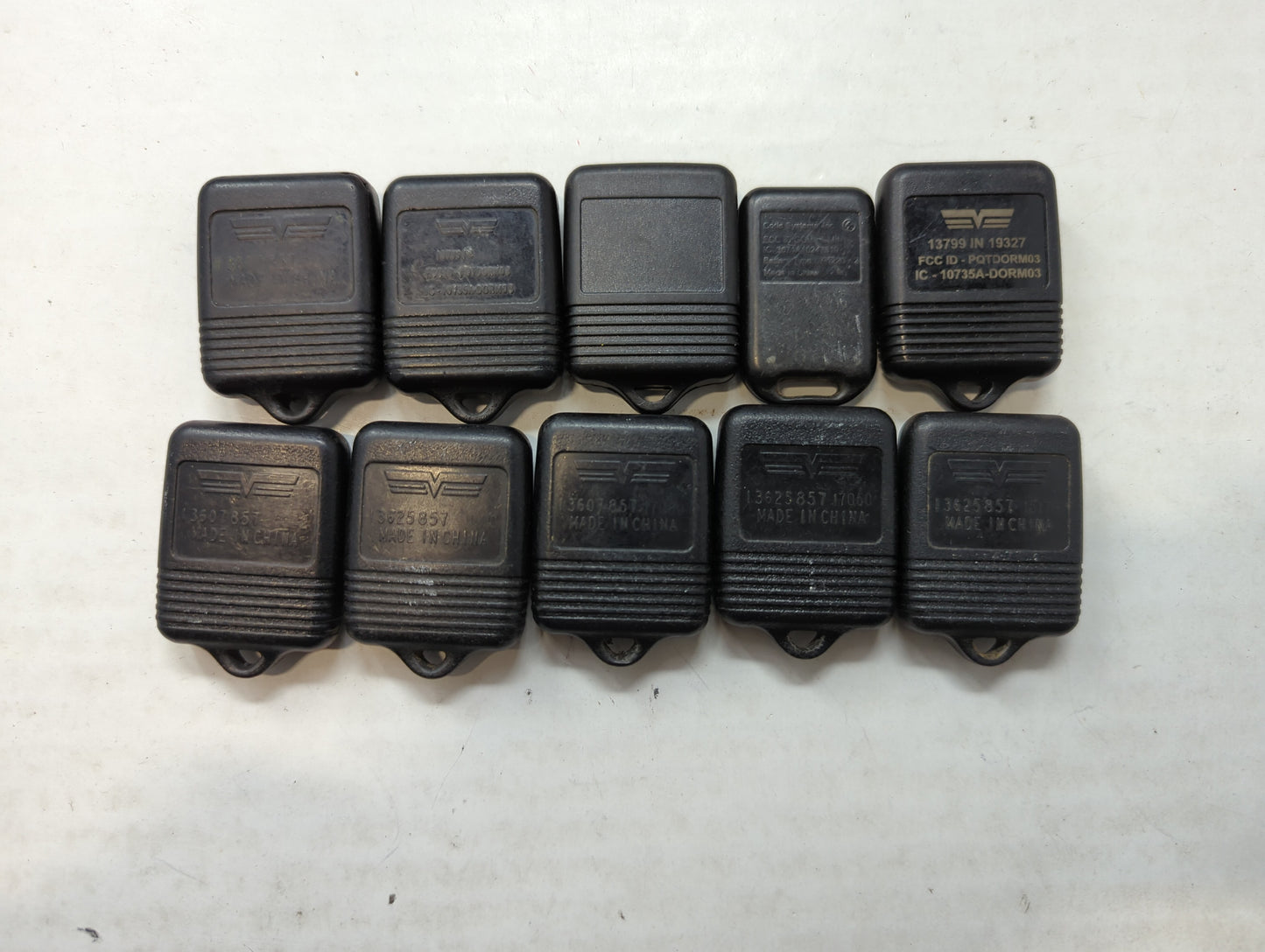 Lot of 10 Aftermarket Keyless Entry Remote Fob MIXED FCC IDS MIXED PART - Oemusedautoparts1.com