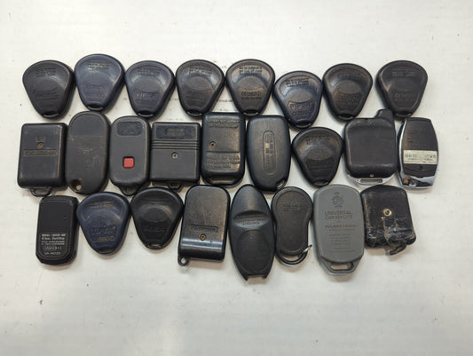 Lot of 25 Aftermarket Keyless Entry Remote Fob MIXED FCC IDS MIXED PART