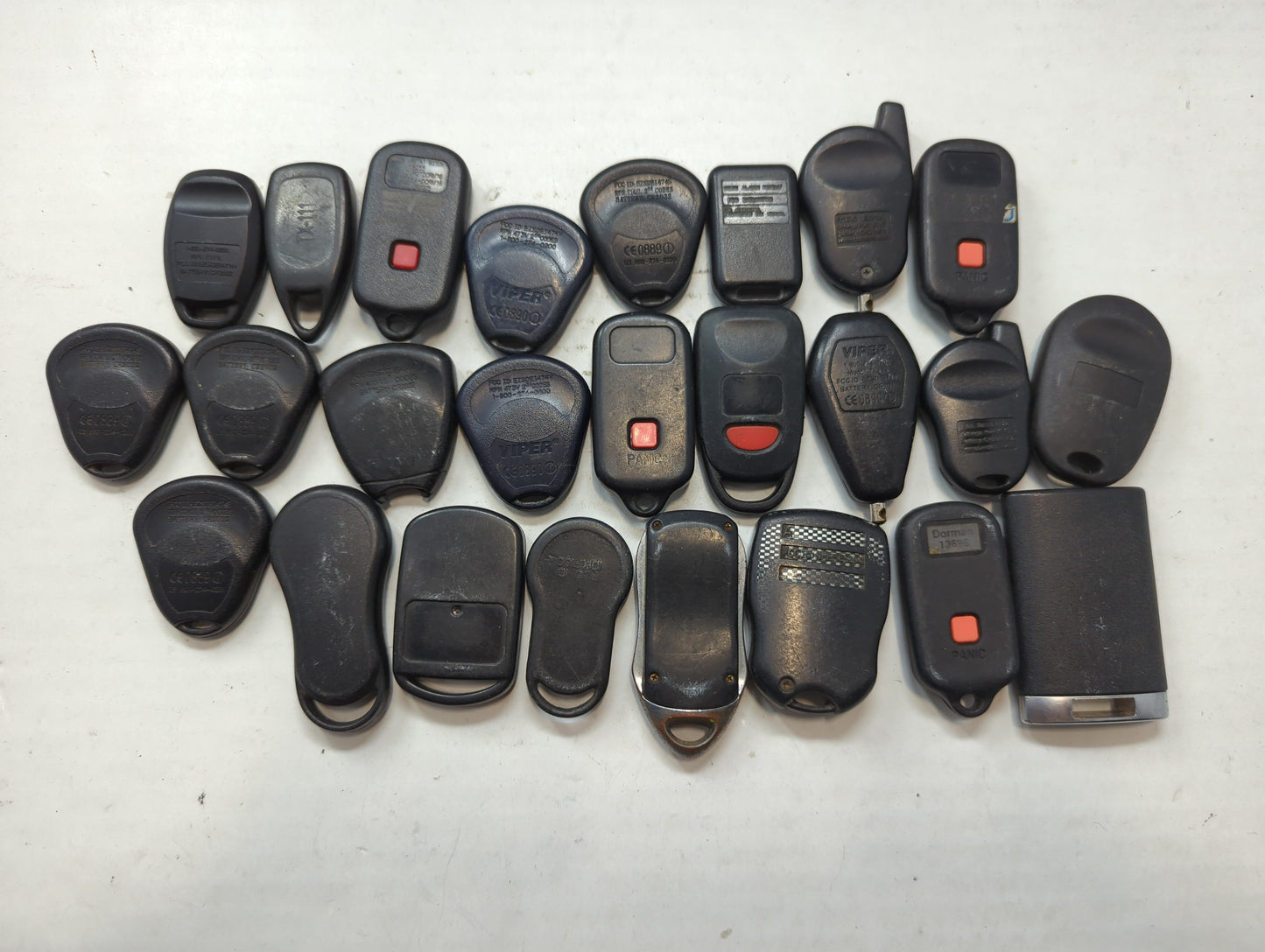 Lot of 25 Aftermarket Keyless Entry Remote Fob MIXED FCC IDS MIXED PART - Oemusedautoparts1.com