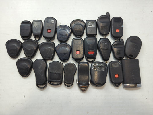 Lot of 25 Aftermarket Keyless Entry Remote Fob MIXED FCC IDS MIXED PART