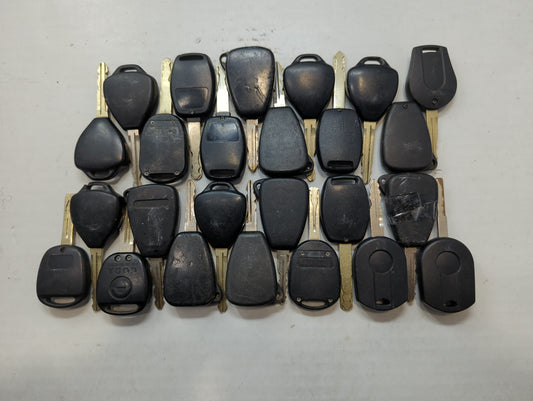 Lot of 25 Aftermarket Keyless Entry Remote Fob MIXED FCC IDS MIXED PART