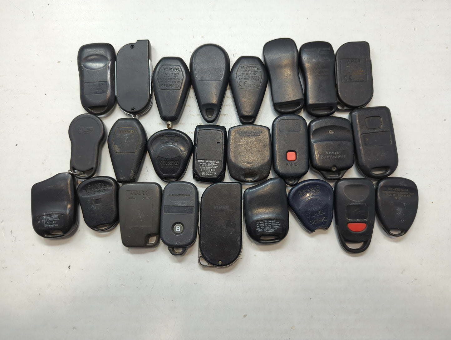 Lot of 25 Aftermarket Keyless Entry Remote Fob MIXED FCC IDS MIXED PART - Oemusedautoparts1.com