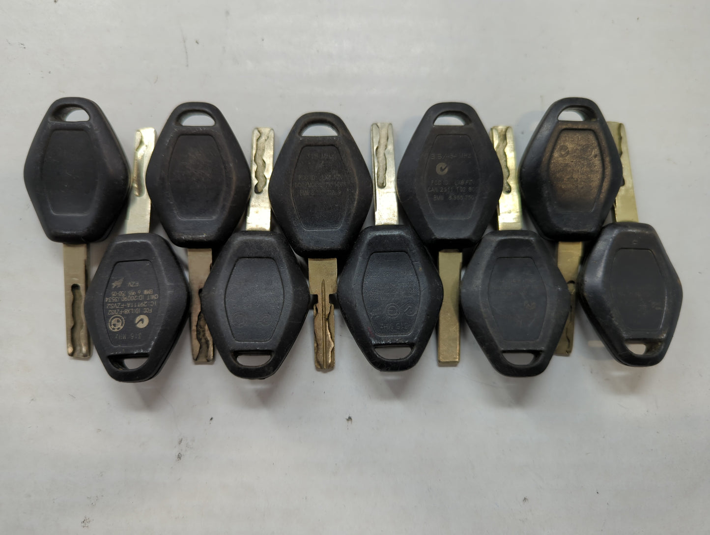 Lot of 10 Bmw Keyless Entry Remote Fob MIXED FCC IDS MIXED PART NUMBERS - Oemusedautoparts1.com