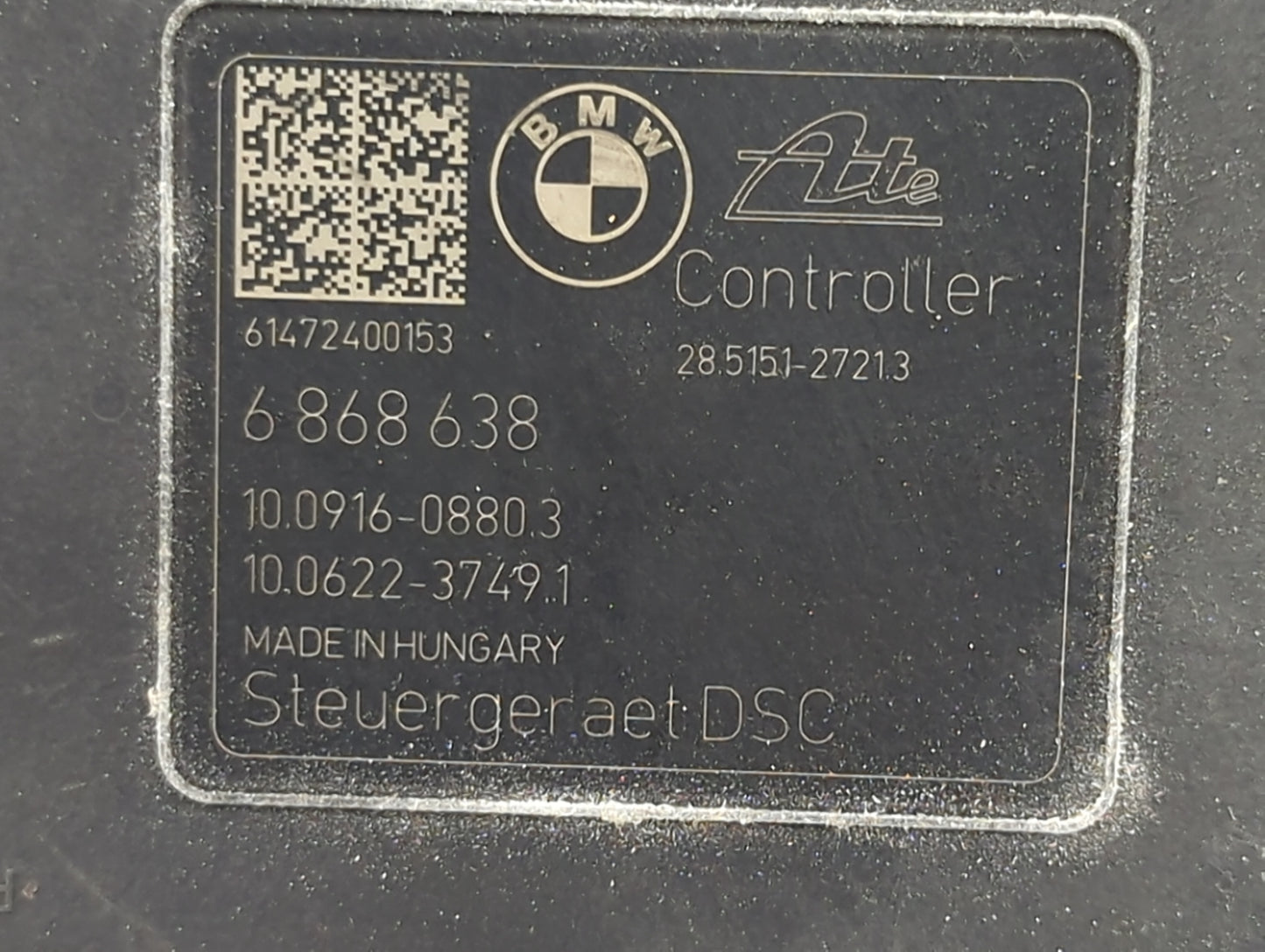 2014-2016 Bmw 328i ABS Pump Control Module Replacement P/N:3451-6868637-01 10.0220-0450.4 Fits OEM Used Auto Parts - Oemused