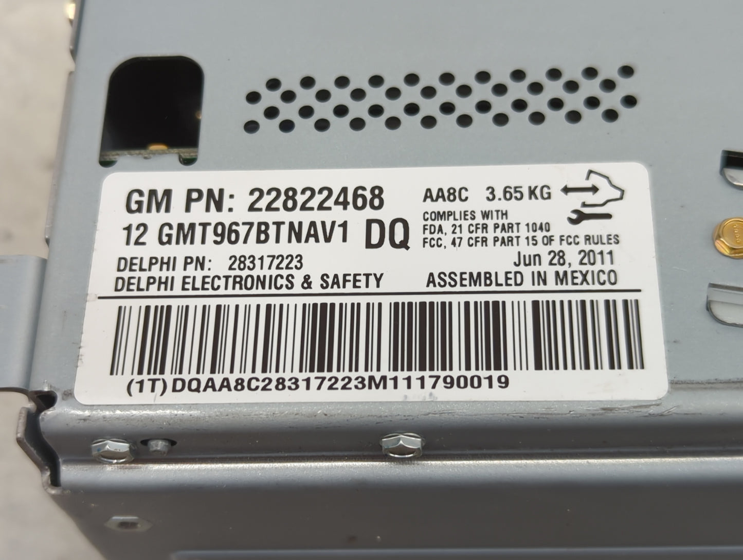 2012 Buick Enclave Radio AM FM Cd Player Receiver Replacement Fits OEM Used Auto Parts - Oemusedautoparts1.com