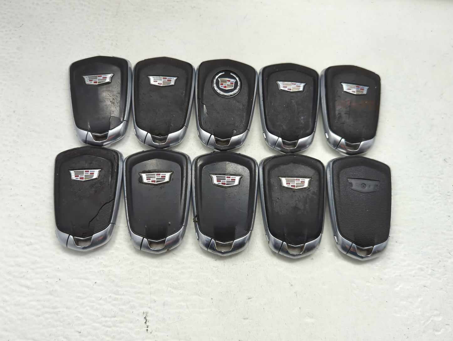 Lot of 10 Cadillac Keyless Entry Remote Fob HYQ2EB | HYQ2AB MIXED PART - Oemusedautoparts1.com