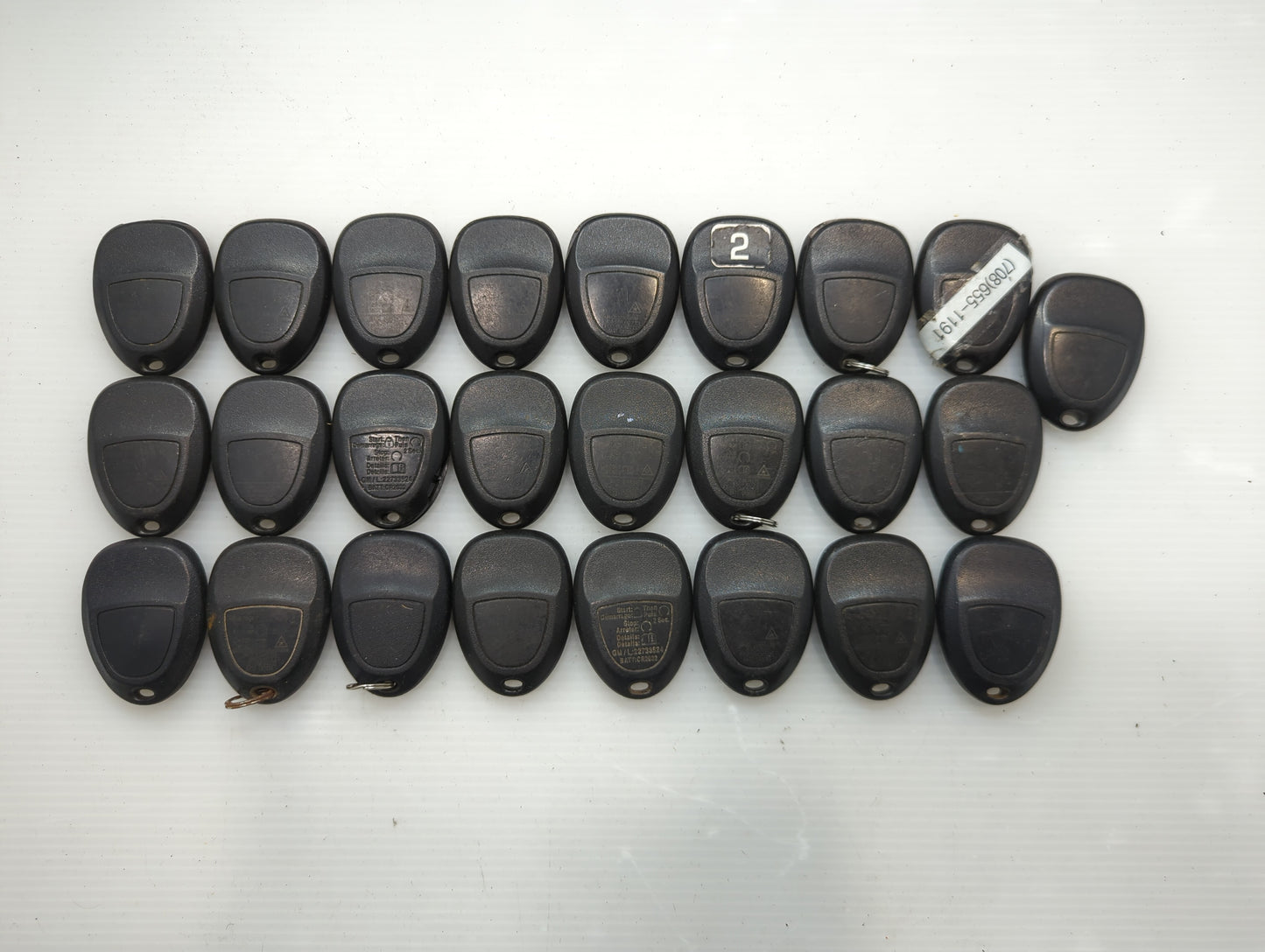 Lot of 25 Chevrolet Keyless Entry Remote Fob OUC60270 | OUC60221 | - Oemusedautoparts1.com