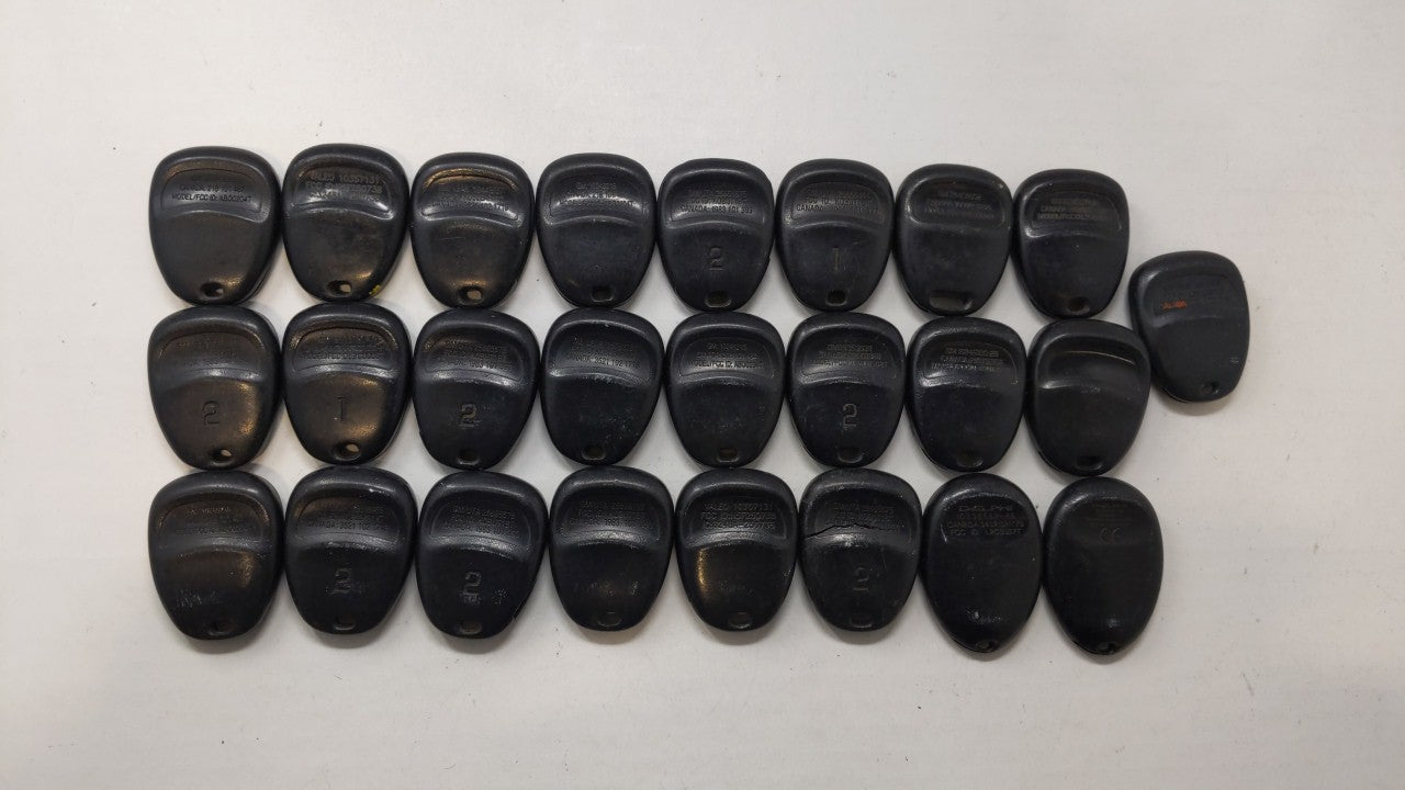 Lot of 25 Chevrolet Keyless Entry Remote Fob KOBUT1BT | N5F250738 | - Oemusedautoparts1.com