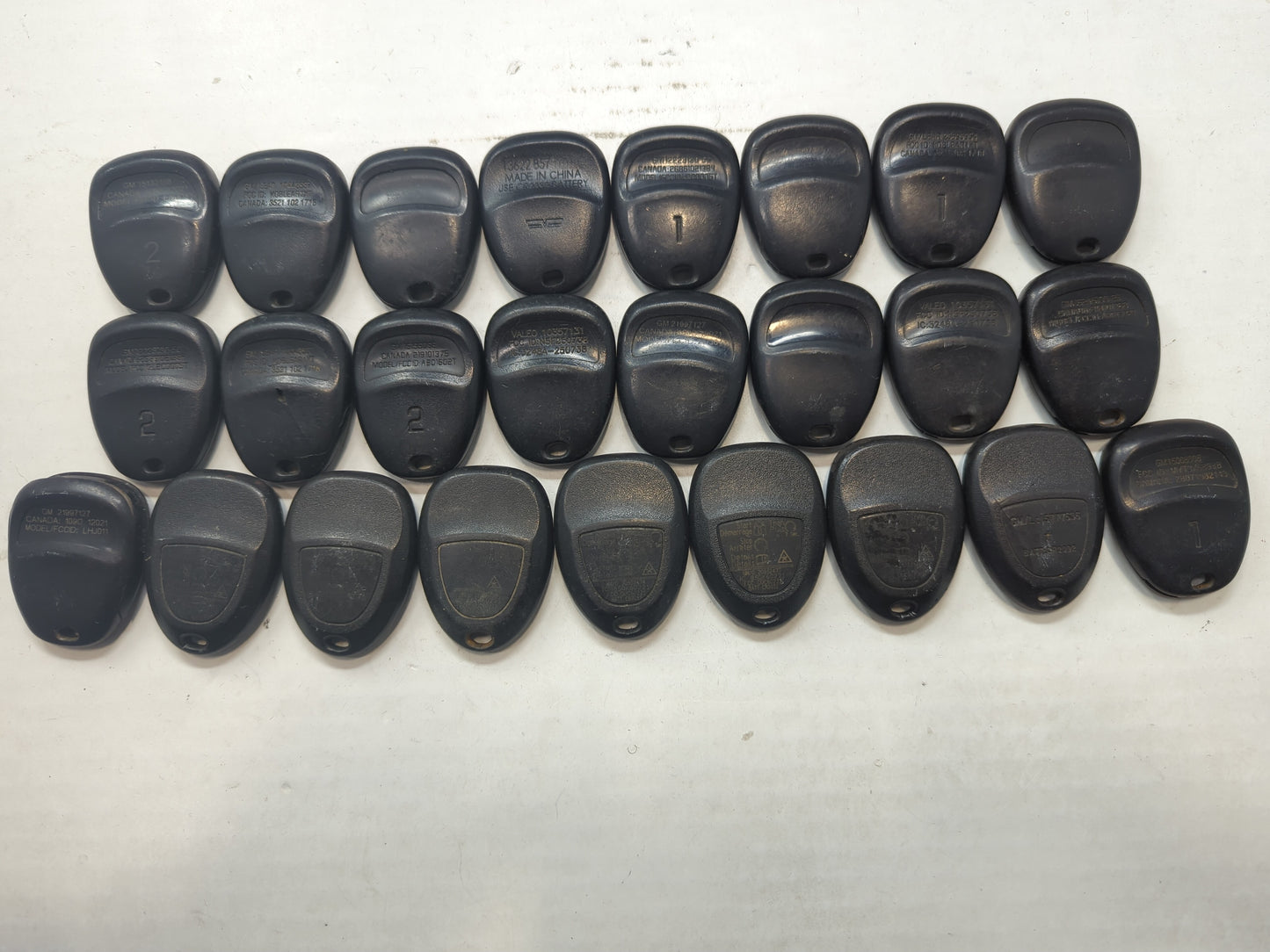 Lot of 25 Chevrolet Keyless Entry Remote Fob OUC60270 | OUC60221 | - Oemusedautoparts1.com