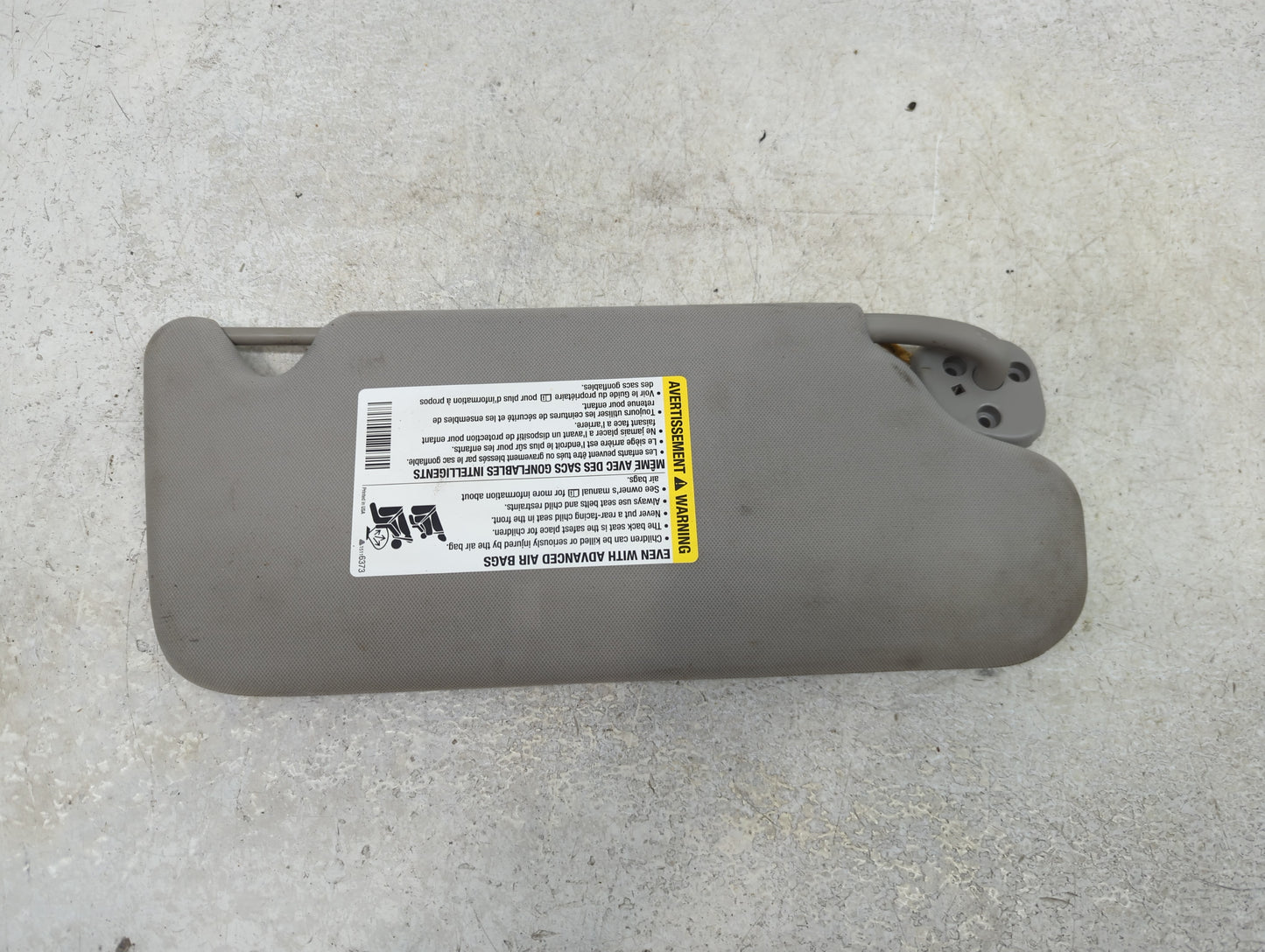 2006-2016 Chevrolet Impala Sun Visor Shade Replacement Driver Left Mirror Fits OEM Used Auto Parts - Oemusedautoparts1.com