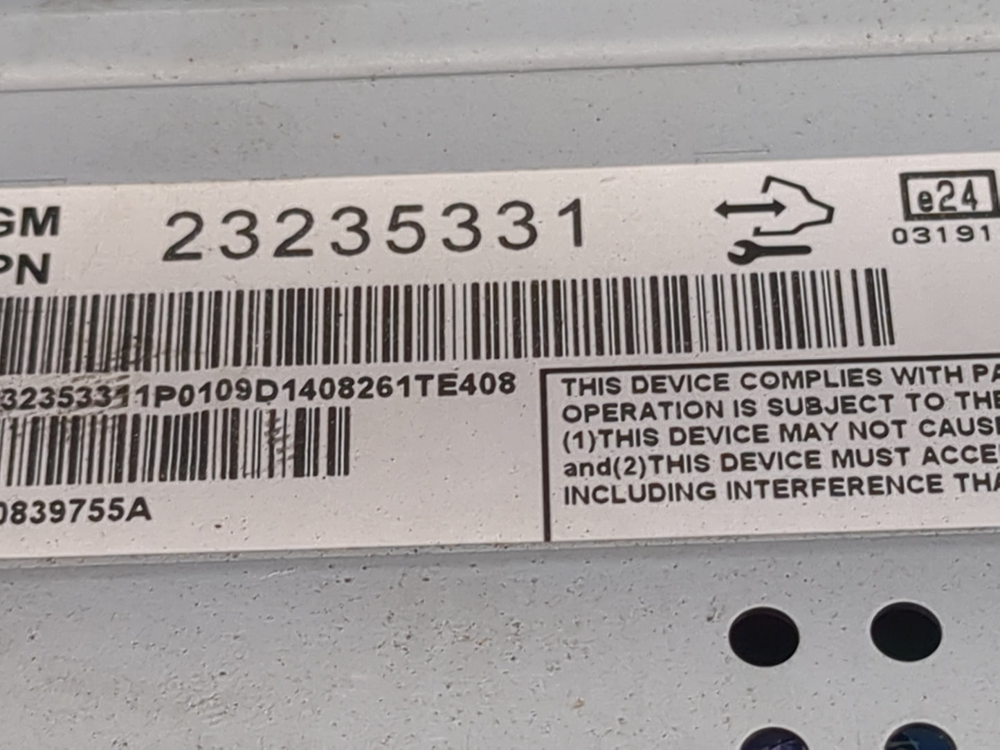 2013-2016 Chevrolet Malibu Information Display Screen 1213249 - Oemusedautoparts1.com
