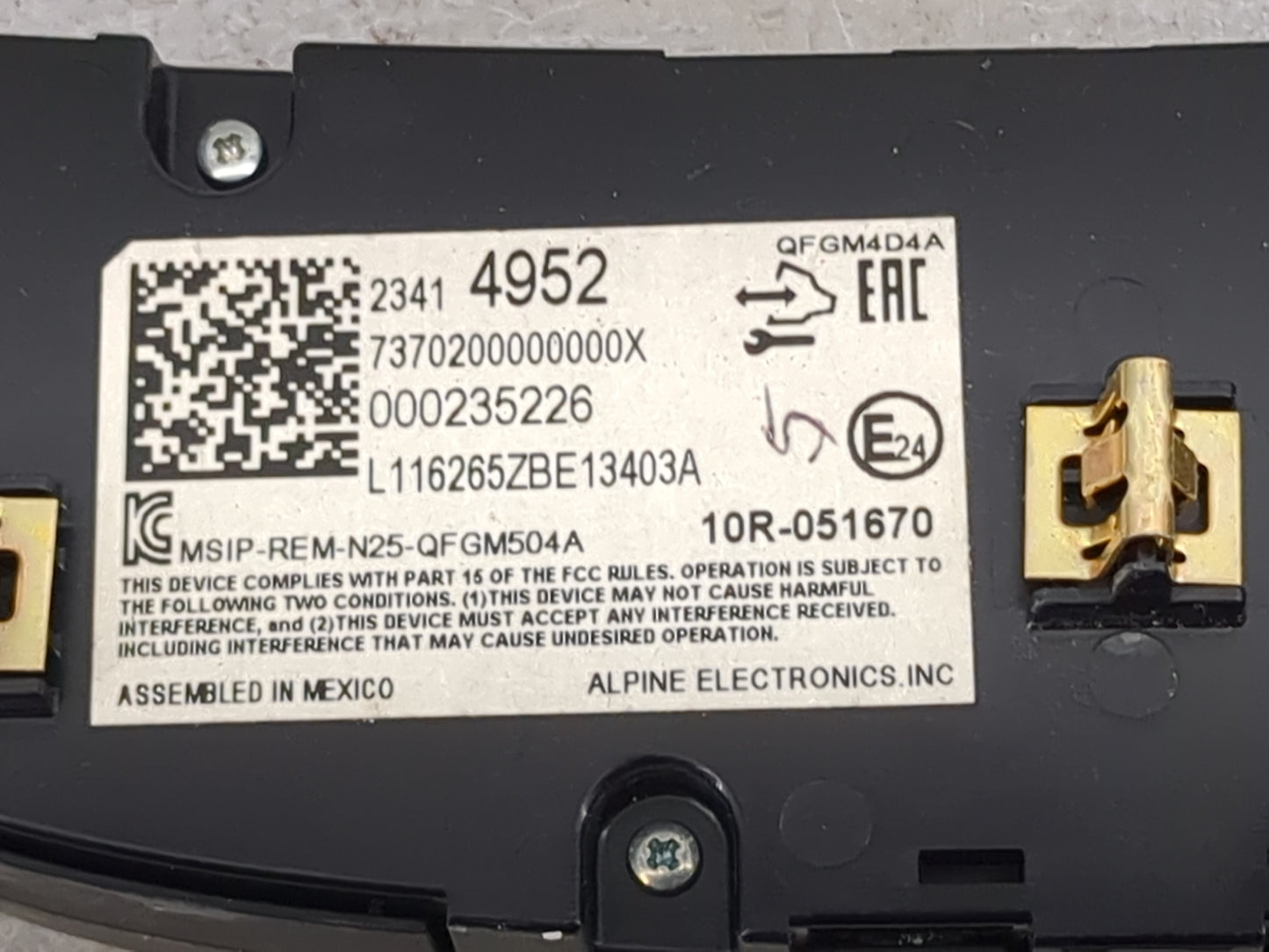 2016-2017 Chevrolet Malibu Climate Control Module Temperature AC/Heater Replacement Fits Fits 2016 2017 OEM Used Auto Parts