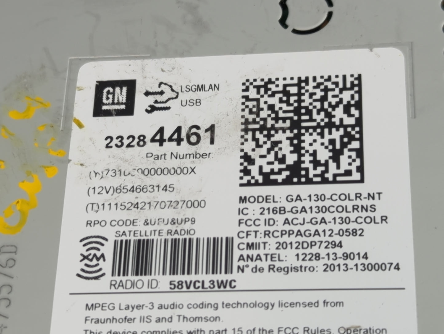 2013-2016 Chevrolet Malibu Information Display Screen - Oemusedautoparts1.com