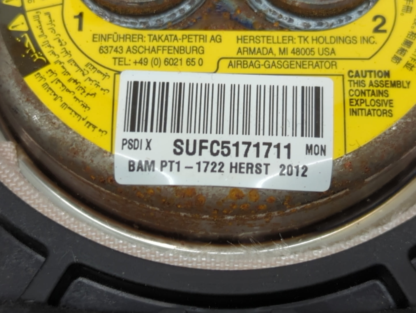 2011-2015 Chevrolet Volt Air Bag Driver Left Steering Wheel Mounted - Oemusedautoparts1.com