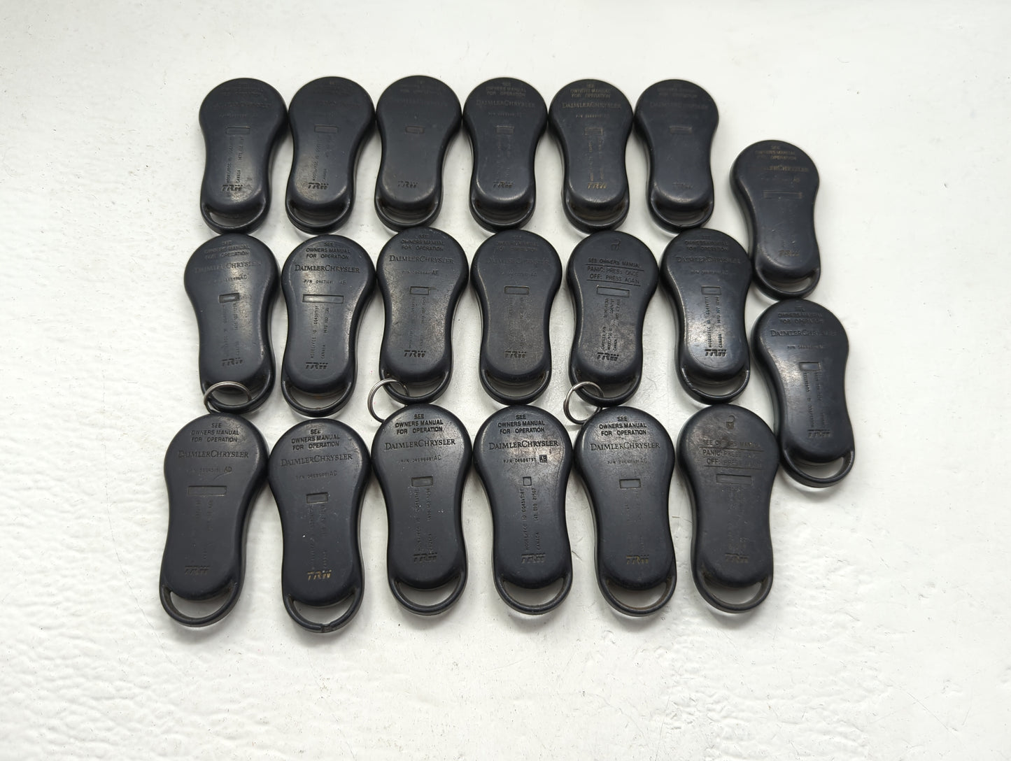 Lot of 20 Chrysler Keyless Entry Remote Fob GQ43VT13T | GQ43VT17T | - Oemusedautoparts1.com
