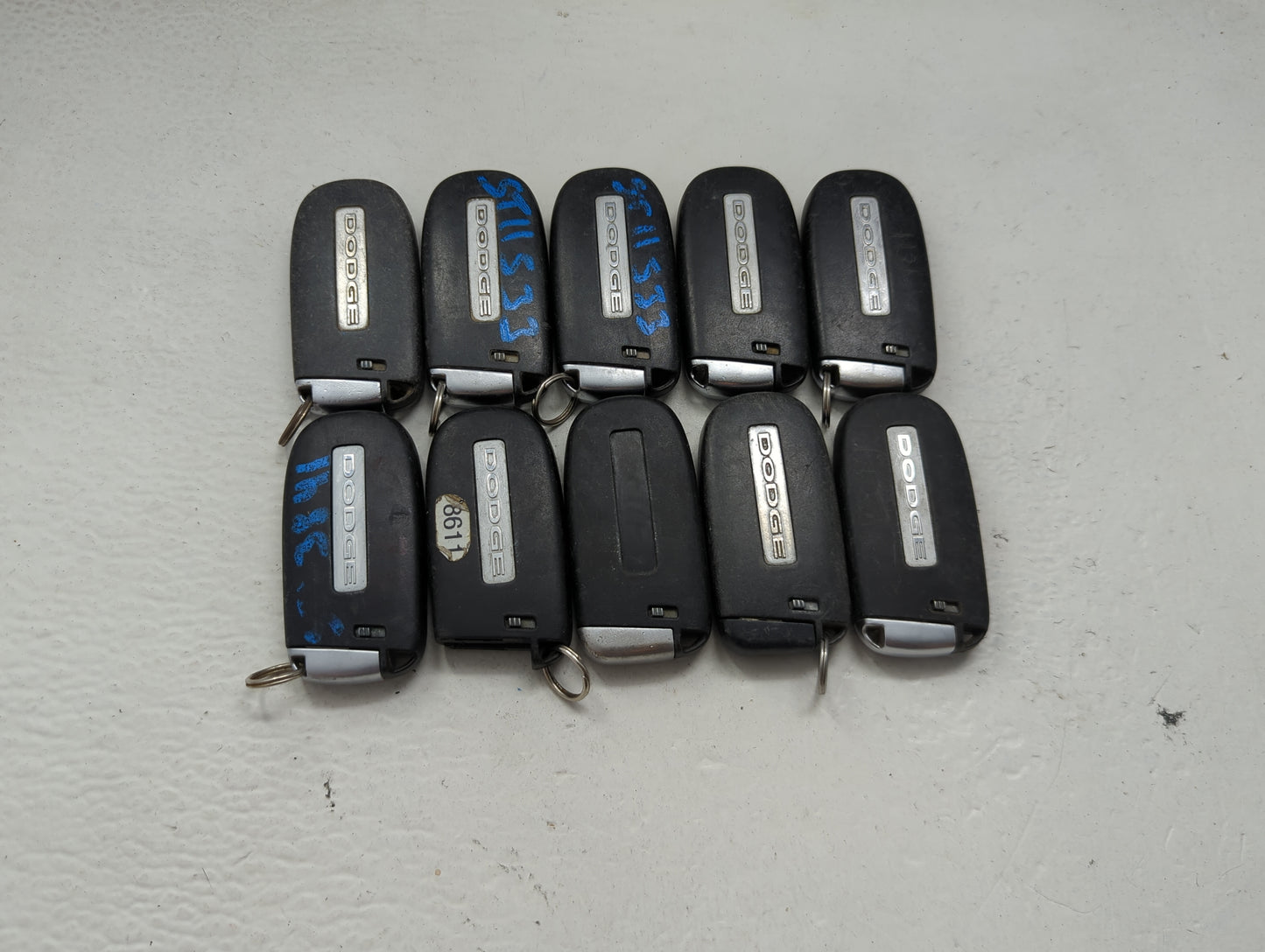 Lot of 10 Dodge Keyless Entry Remote Fob MIXED FCC IDS MIXED PART 1475816 - Oemusedautoparts1.com