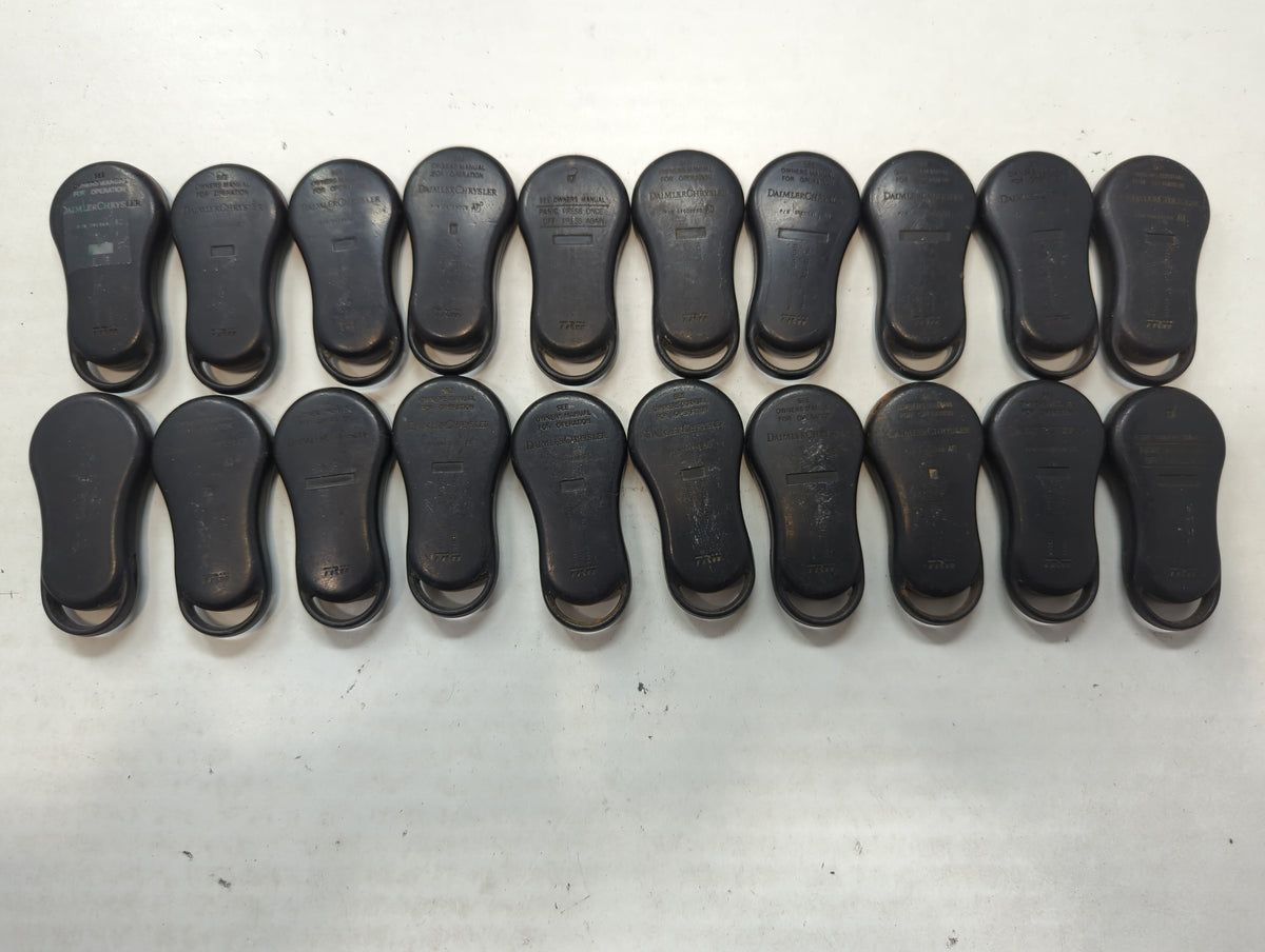 Lot of 20 Dodge Keyless Entry Remote Fob MIXED FCC IDS MIXED PART NUMBERS 592117 - Oemusedautoparts1.com