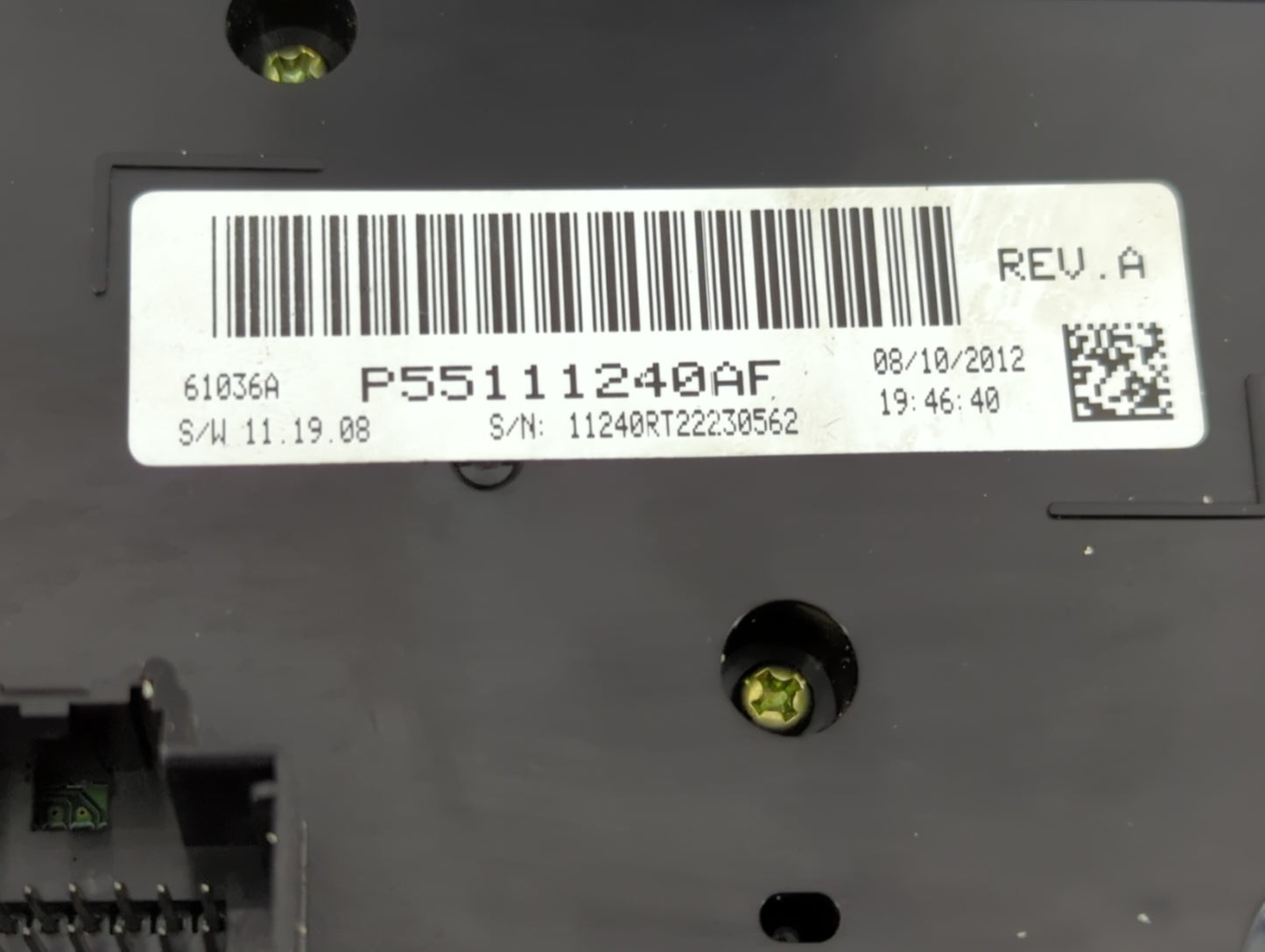 0 Dodge Caravan Climate Control Module Temperature AC/Heater Replacement Fits OEM Used Auto Parts - Oemusedautoparts1.com