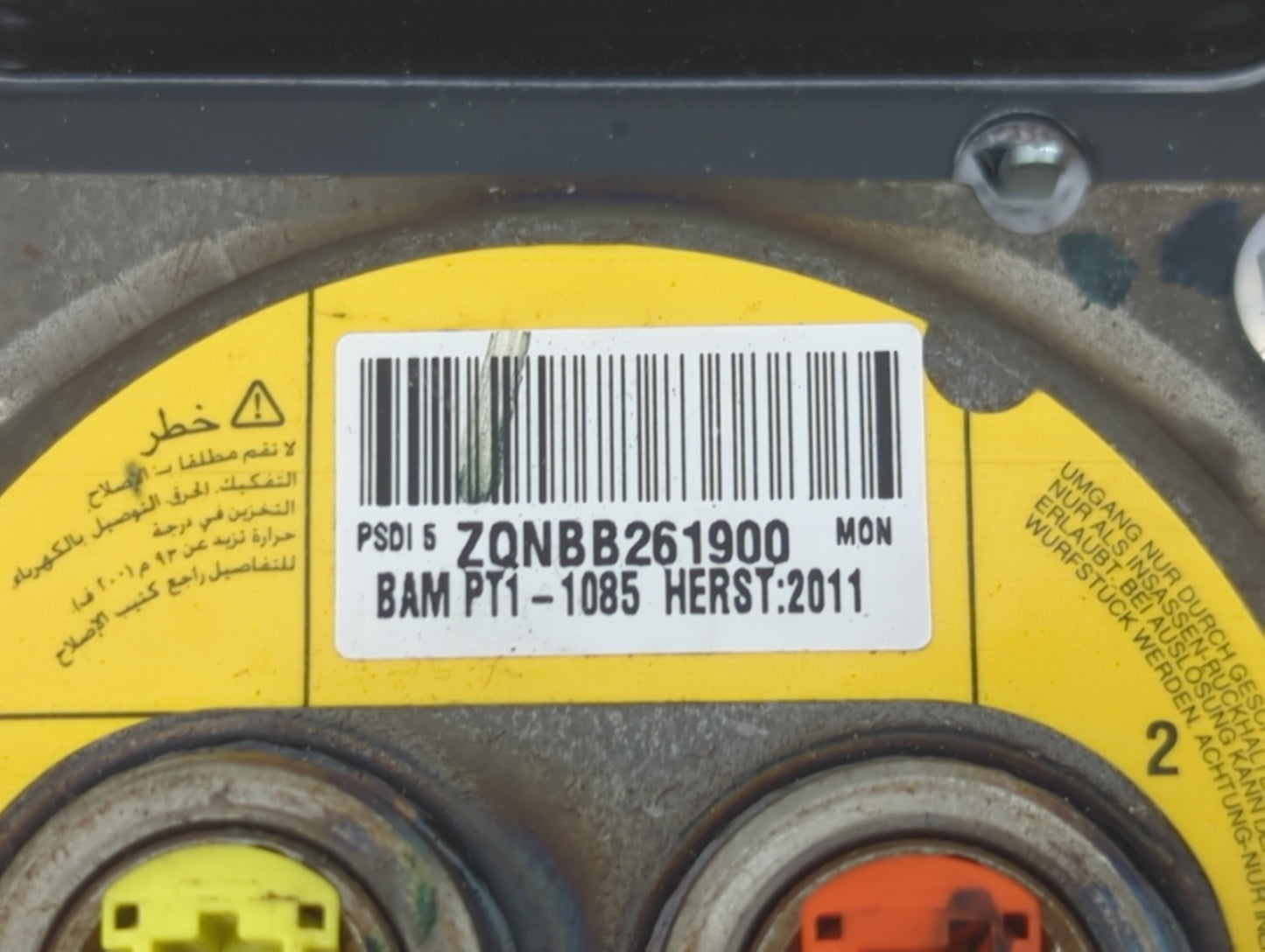 2010-2012 Ford Fusion Air Bag Driver Left Steering Wheel Mounted - Oemusedautoparts1.com