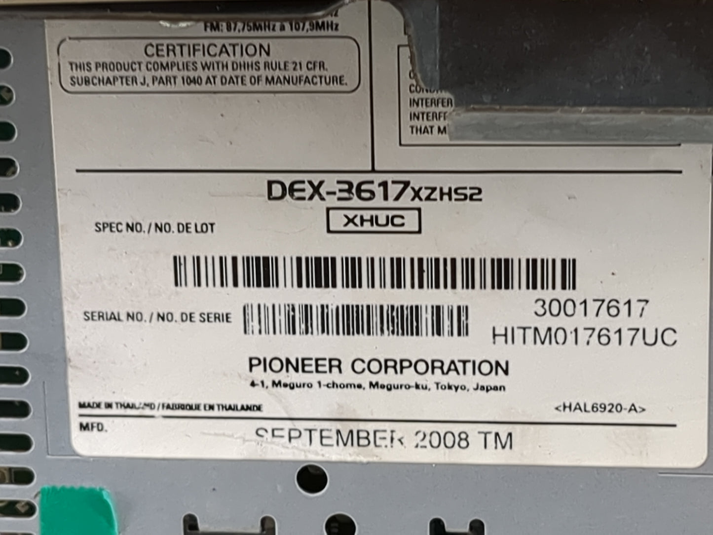 2008-2012 Honda Accord Climate Control Module Temperature AC/Heater Replacement Fits Fits 2008 2009 2010 2011 2012 OEM Used