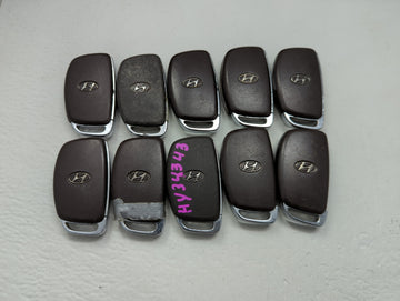 Lot of 10 Hyundai Keyless Entry Remote Fob MIXED FCC IDS MIXED PART