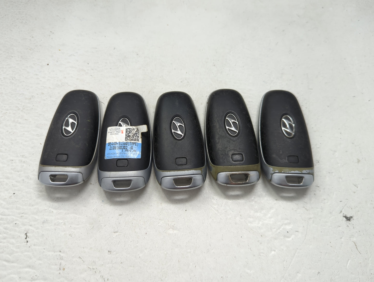 Lot of 5 Hyundai Keyless Entry Remote Fob MIXED FCC IDS MIXED PART 1473715 - Oemusedautoparts1.com