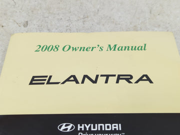 0 Hyundai Elantra Owners Manual Book Guide OEM Used Auto Parts