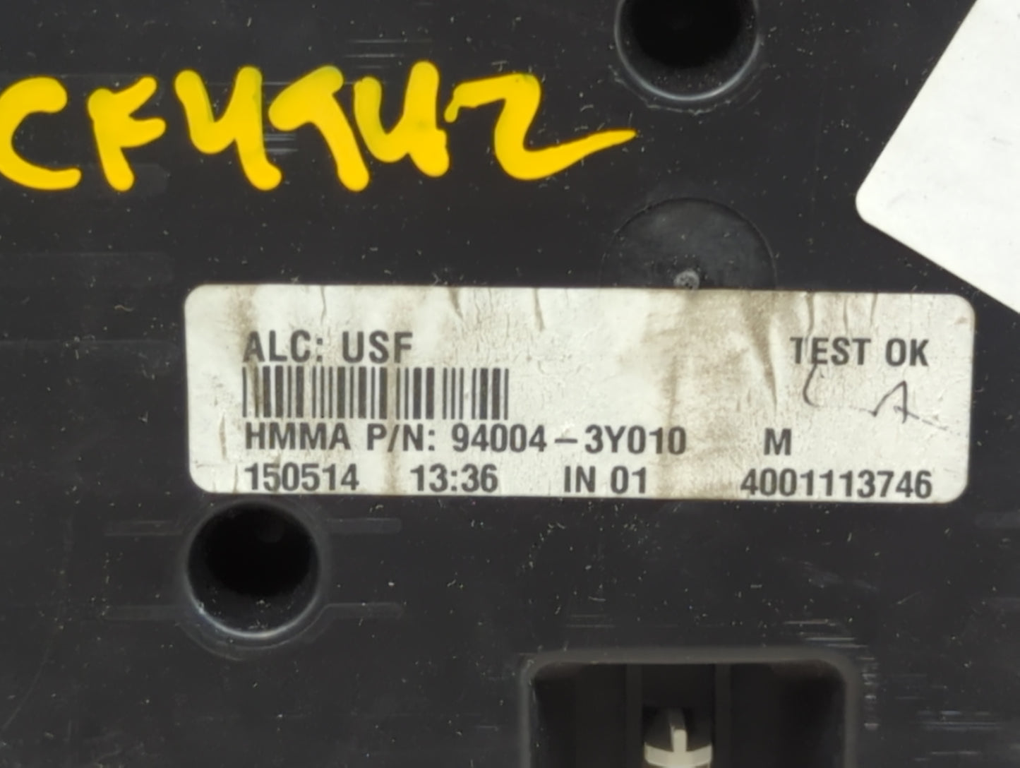 2014-2016 Hyundai Elantra Instrument Cluster Speedometer Gauges P/N:94004-3Y010 Miles:103K Fits Fits 2014 2015 2016 OEM Used