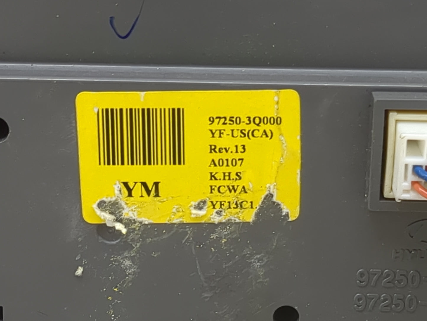 2011 Hyundai Sonata Climate Control Module Temperature AC/Heater Replacement Fits OEM Used Auto Parts - Oemusedautoparts1.co
