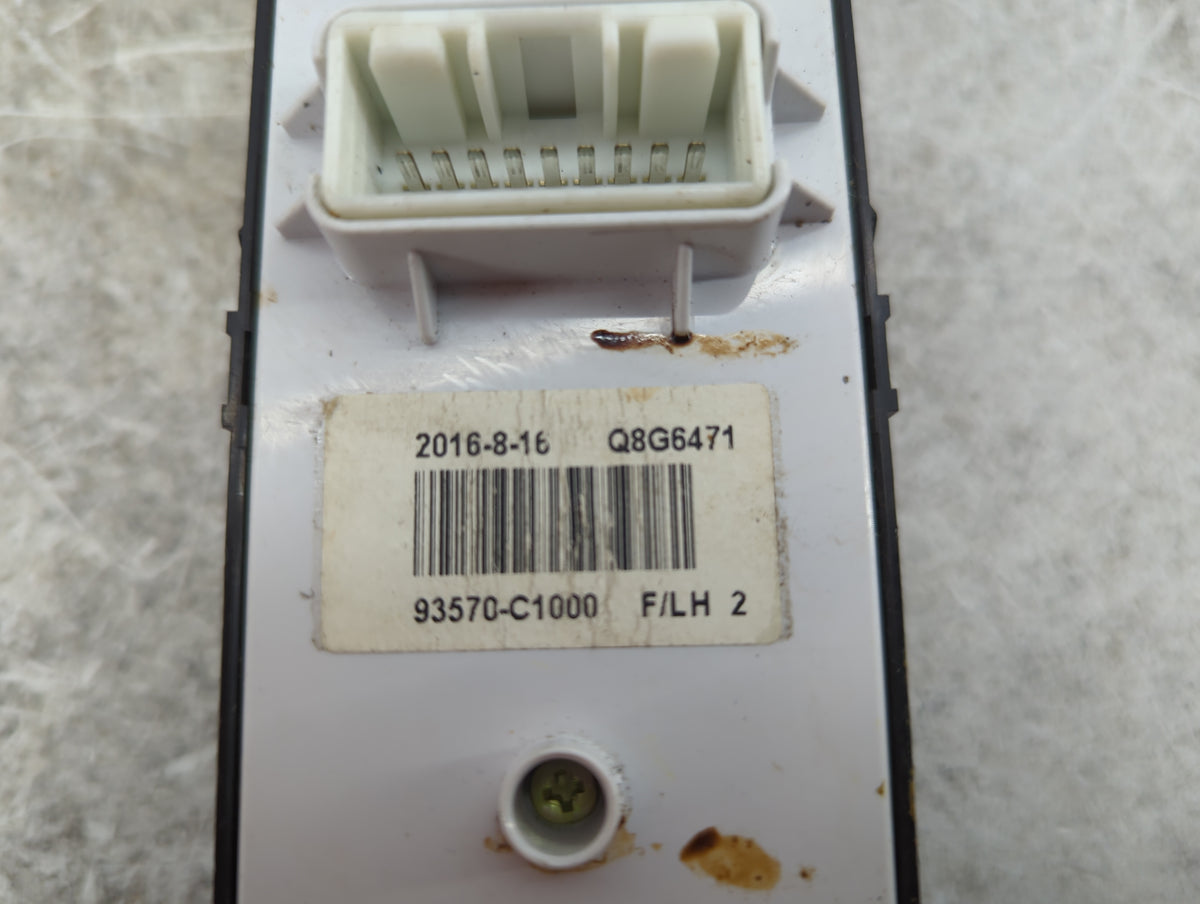 2015-2019 Hyundai Sonata Master Power Window Switch Replacement Driver Side Left Fits Fits 2015 2016 2017 2018 2019 OEM Used