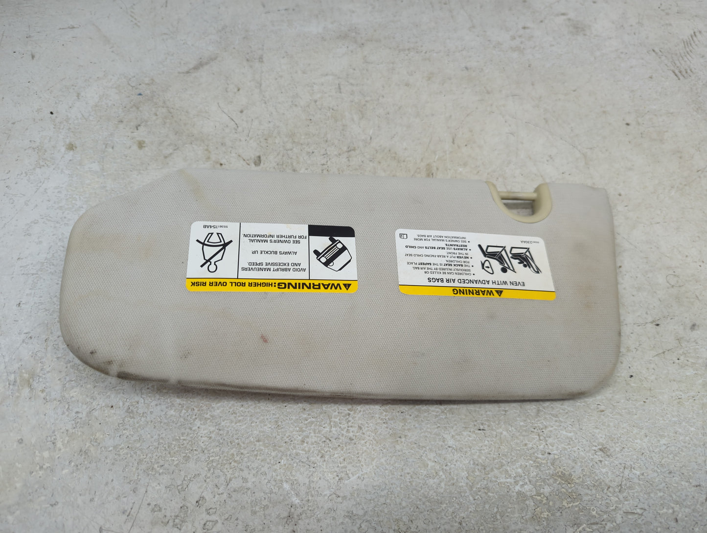 2007-2009 Jeep Patriot Sun Visor Shade Replacement Passenger Right Mirror Fits Fits 2007 2008 2009 OEM Used Auto Parts - Oem