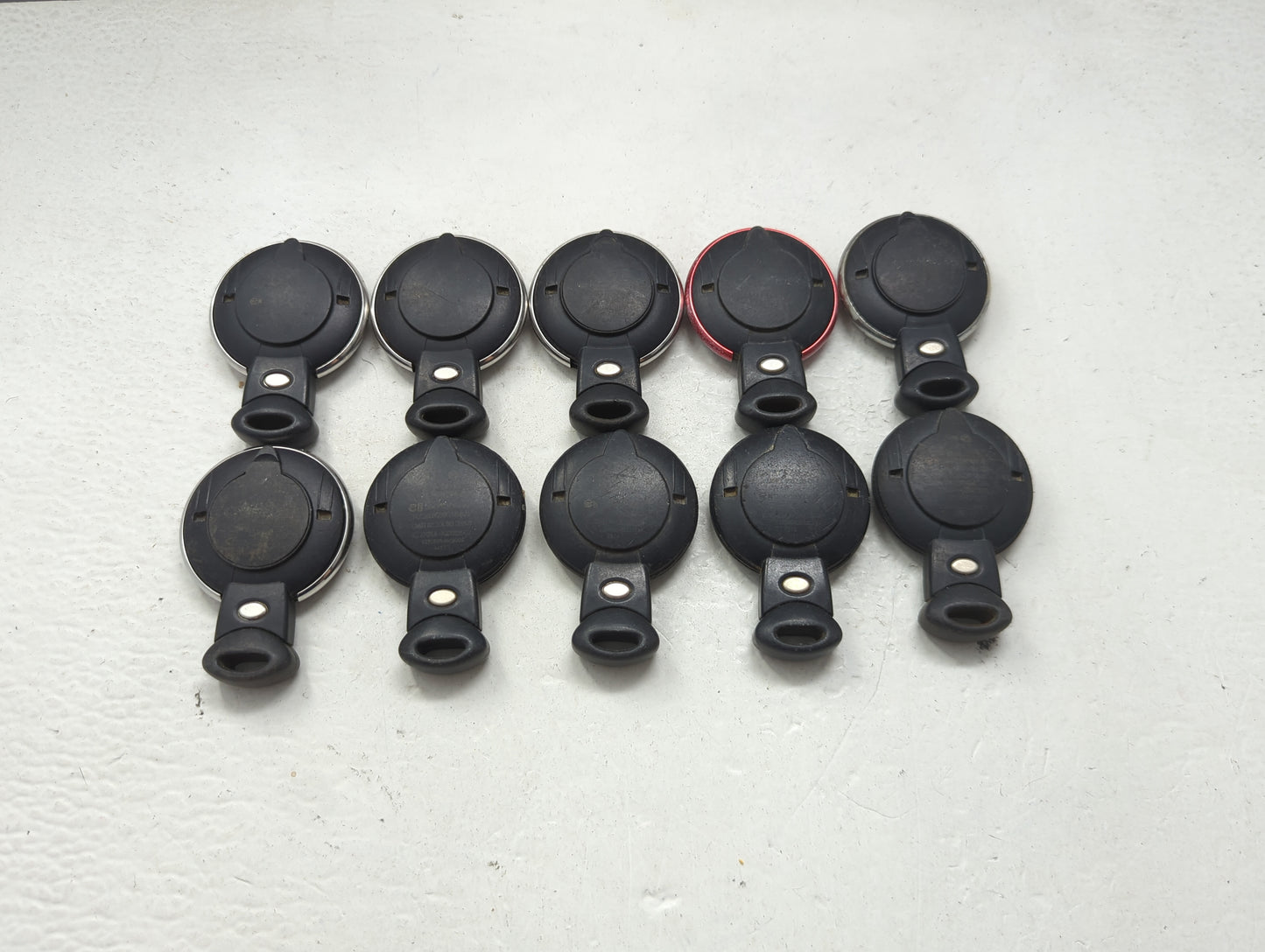 Lot of 10 Mini Keyless Entry Remote Fob MIXED FCC IDS MIXED PART NUMBERS 1474008 - Oemusedautoparts1.com