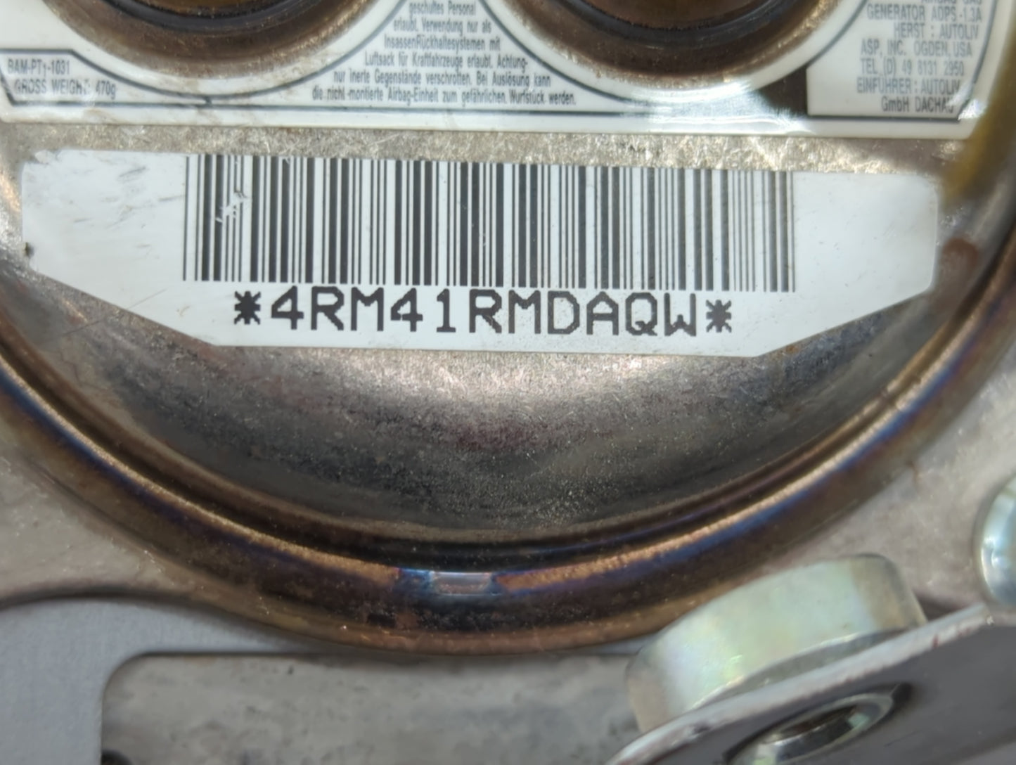 2011-2017 Mitsubishi Lancer Air Bag Driver Left Steering Wheel Mounted - Oemusedautoparts1.com