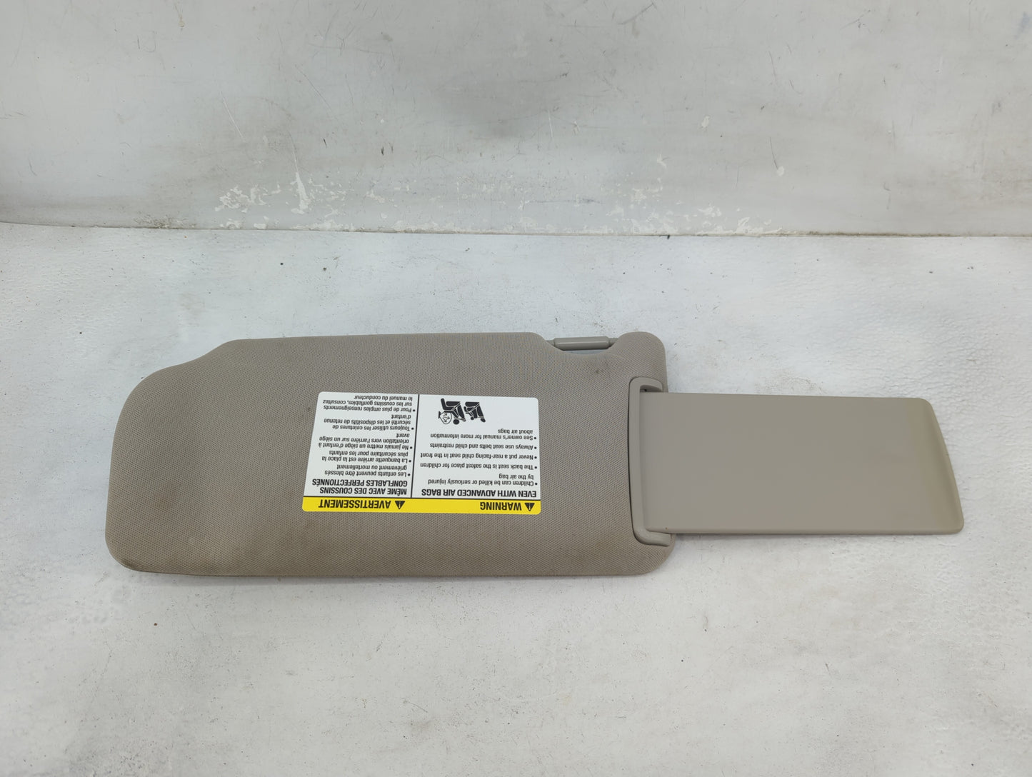 2010-2012 Nissan Altima Sun Visor Shade Replacement Passenger Right Mirror Fits Fits 2010 2011 2012 OEM Used Auto Parts - Oe