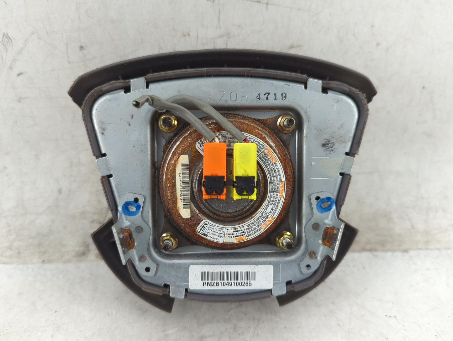 2005-2008 Nissan Maxima Air Bag Driver Left Steering Wheel Mounted Beige - Oemusedautoparts1.com