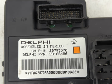 2008-2010 Pontiac G6 Body Control Module Bcm Inner Cabin Fuse Box