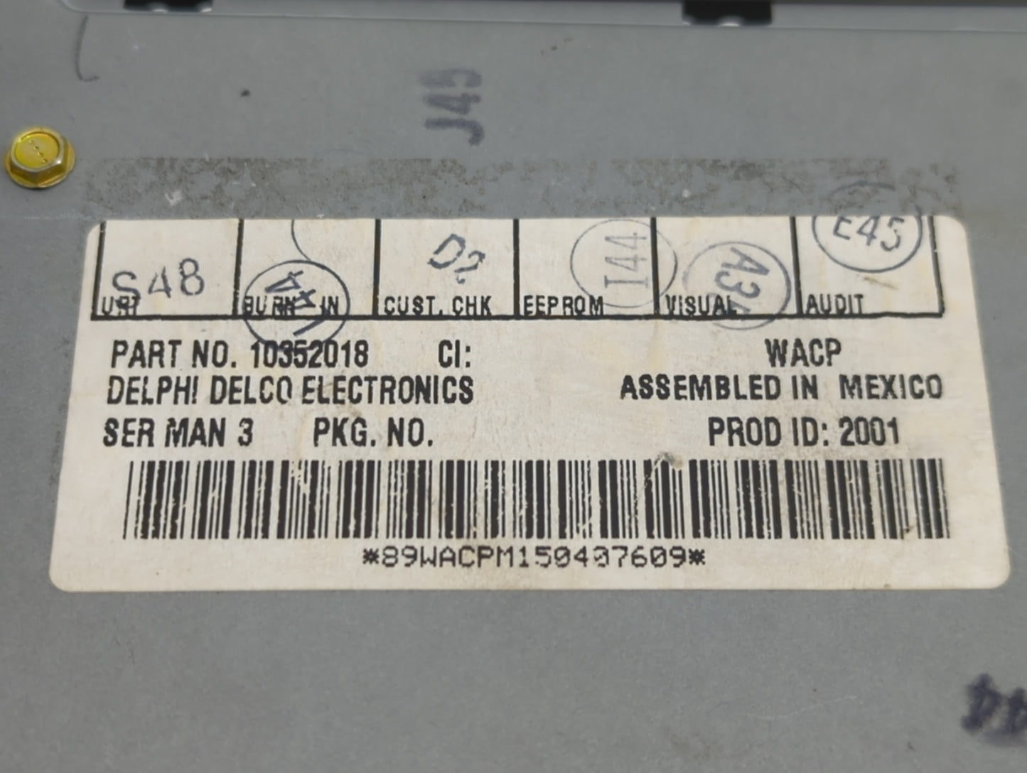 2004-2008 Pontiac Grand Prix Radio AM FM Cd Player Receiver Replacement Fits Fits 2004 2005 2006 2007 2008 OEM Used Auto Par