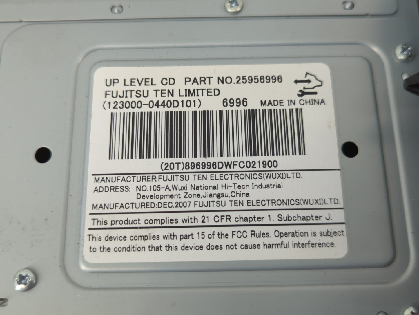 0 Pontiac Torrent Radio AM FM Cd Player Receiver Replacement Fits OEM Used Auto Parts - Oemusedautoparts1.com