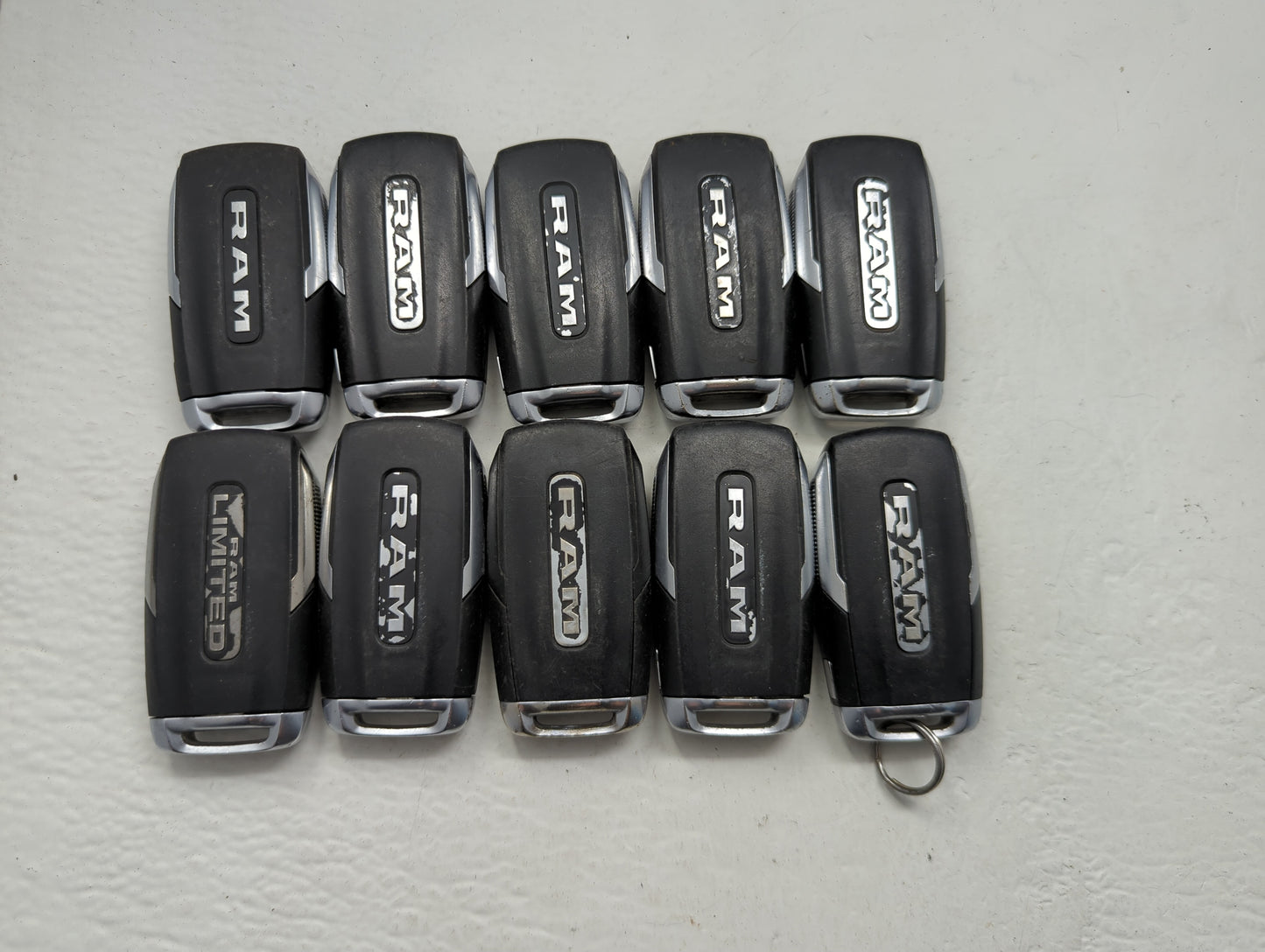 Lot of 10 Ram Keyless Entry Remote Fob MIXED FCC IDS MIXED PART NUMBERS - Oemusedautoparts1.com