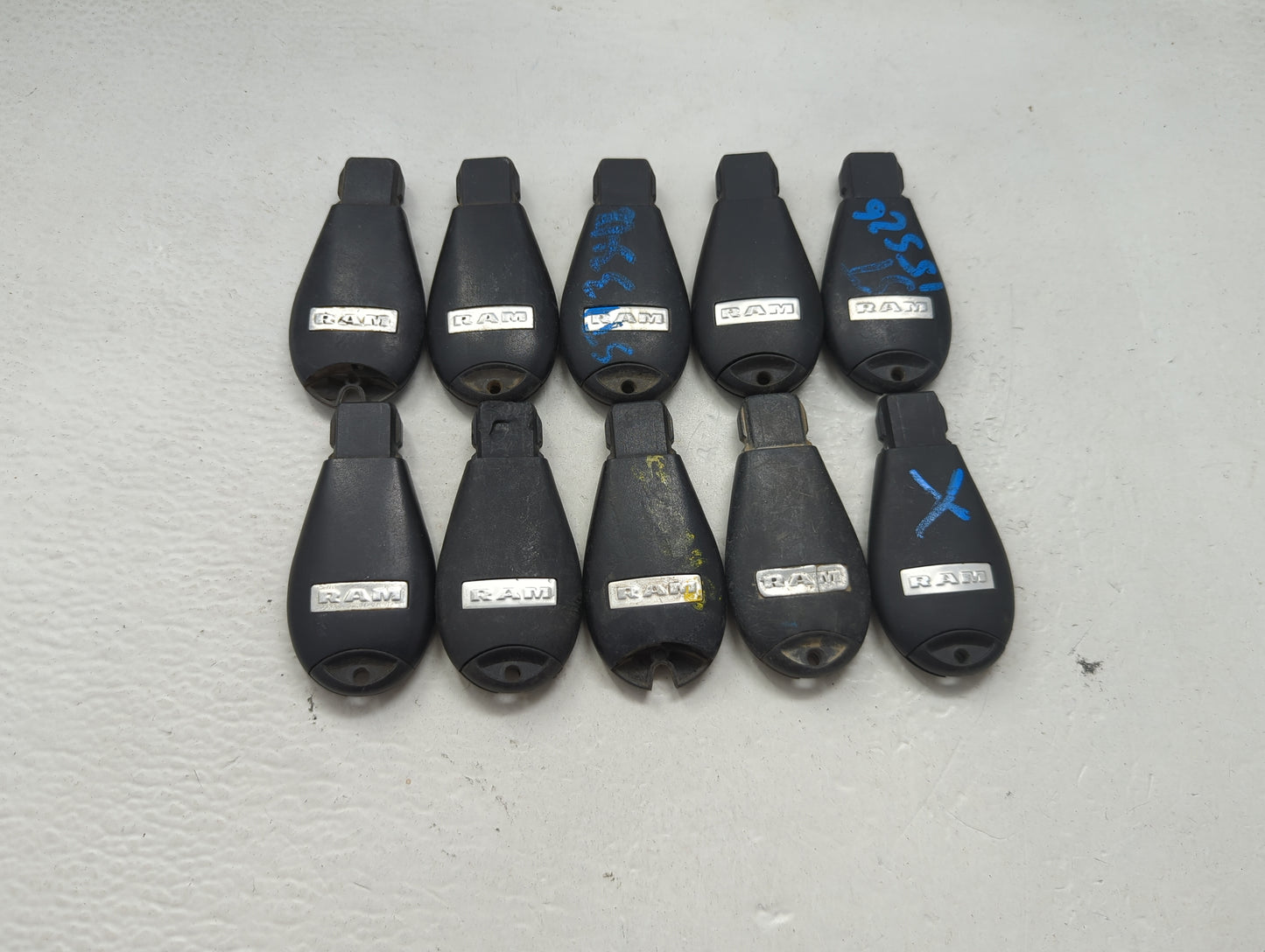 Lot of 10 Ram Keyless Entry Remote Fob MIXED FCC IDS MIXED PART NUMBERS 1475710 - Oemusedautoparts1.com