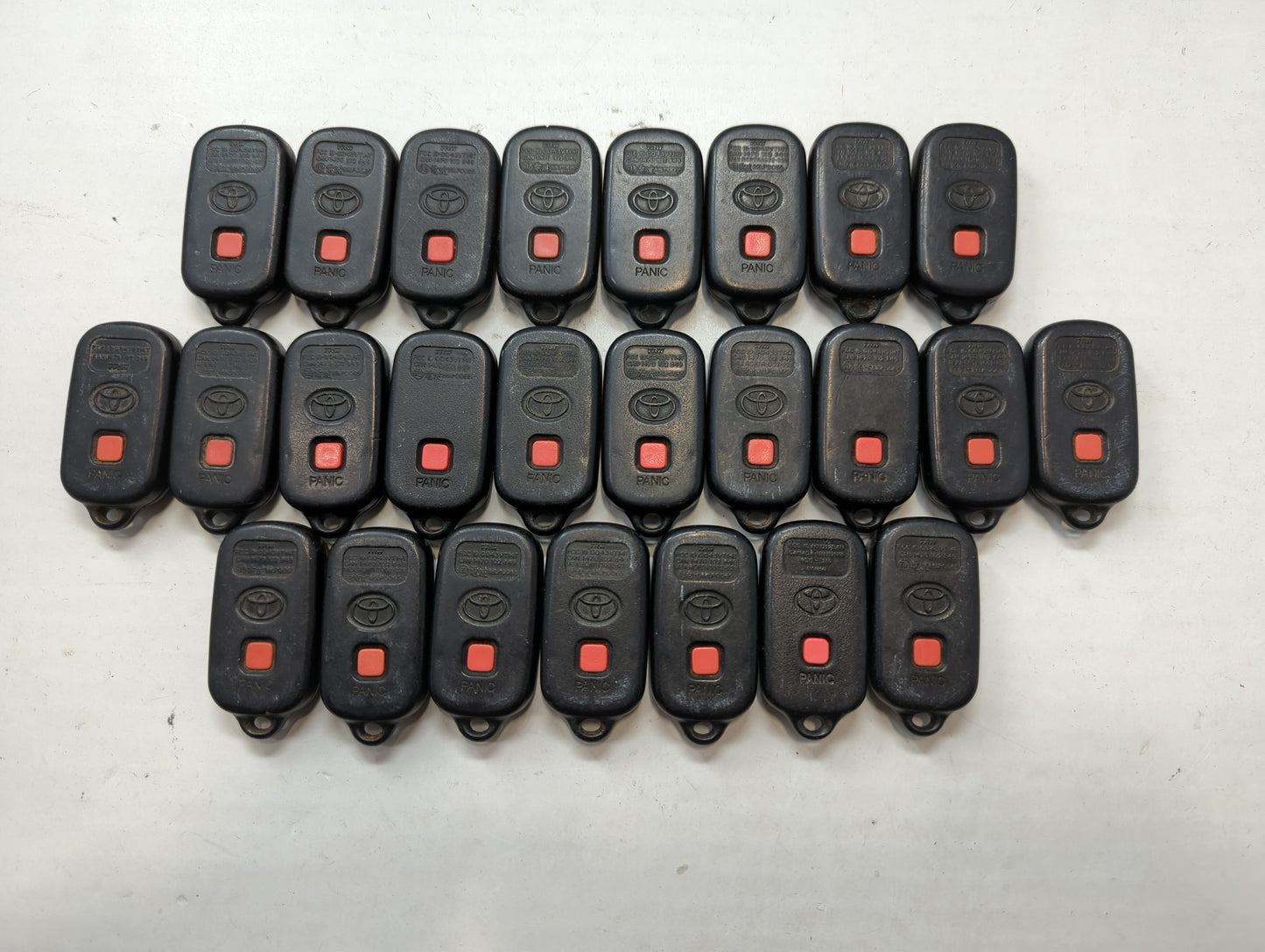 Lot of 25 Toyota Keyless Entry Remote Fob GQ43VT14T - Oemusedautoparts1.com