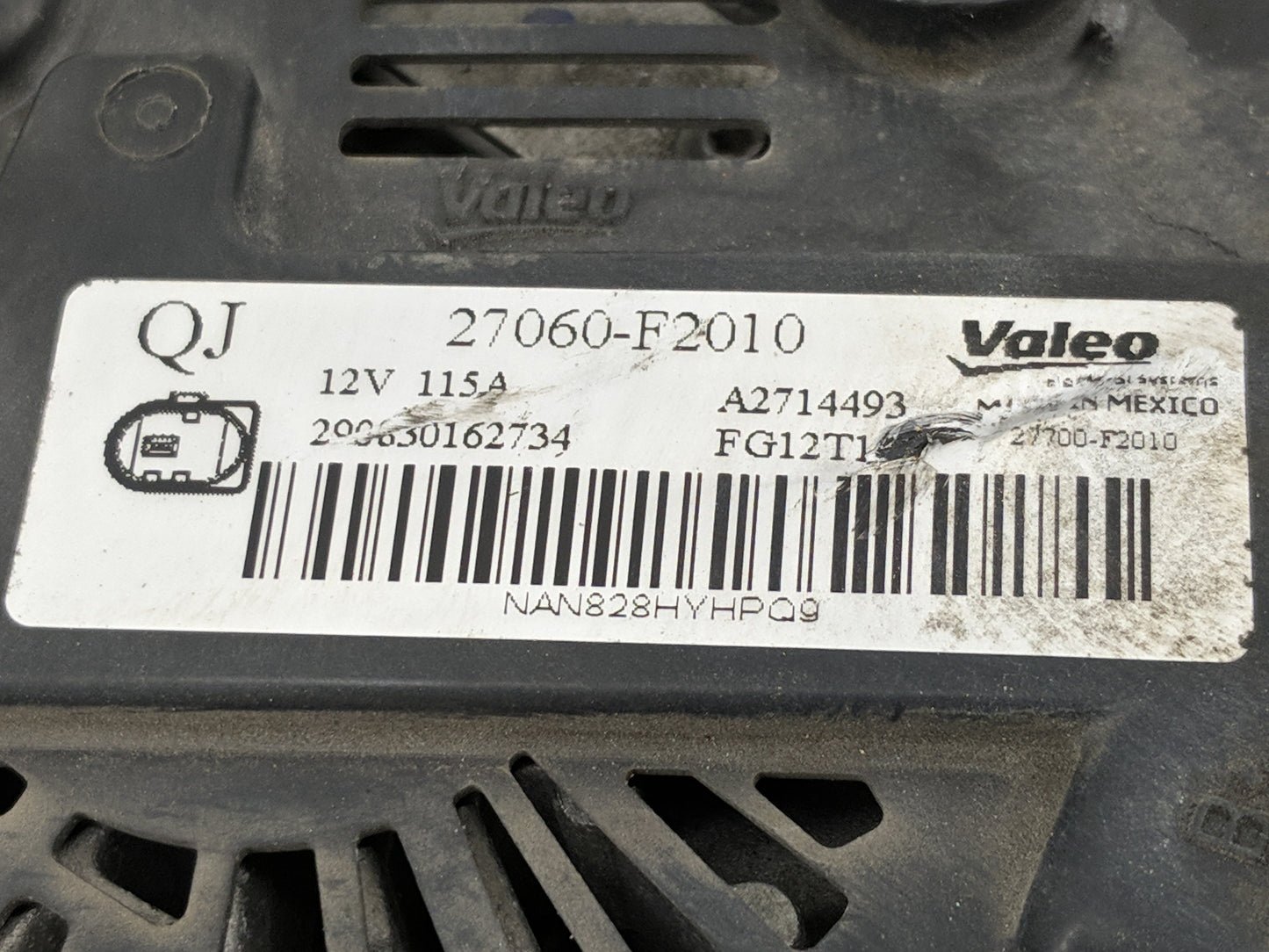 2019-2022 Toyota Rav4 Alternator Replacement Generator Charging Assembly Engine OEM P/N:27060-F2010 Fits OEM Used Auto Parts