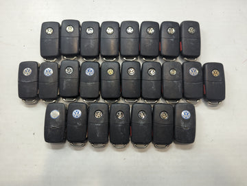 Lot of 25 Volkswagen Keyless Entry Remote Fob MIXED FCC IDS MIXED PART