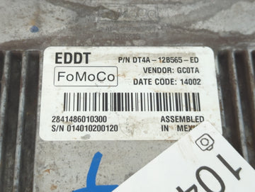 2006-2007 Honda Accord PCM Engine Control Computer ECU ECM PCU OEM P/N:DT4A-12B565-ED 37820-RCA-L85 Fits Fits 2006 2007 OEM Used Auto Parts