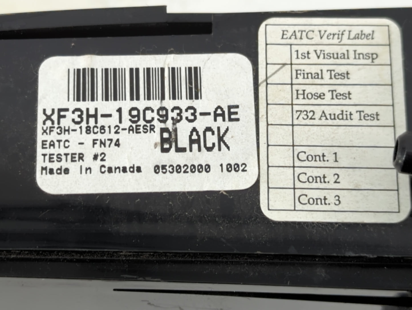 2000 Lincoln Continental Climate Control Module Temperature AC/Heater Replacement P/N:XF3H-19C933-AE Fits OEM Used Auto Parts
