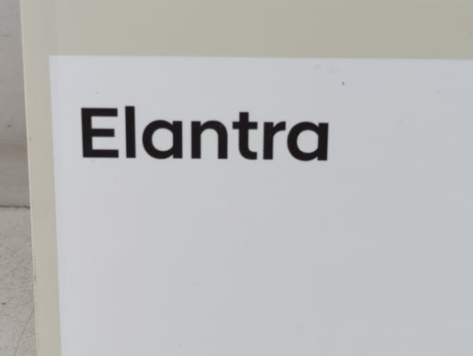 2019 Hyundai Elantra Owners Manual Book Guide P/N:KF3O-EU8OB OEM Used Auto Parts