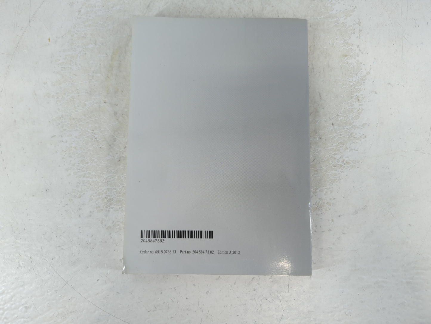 2013 Mercedes-Benz C300 Owners Manual Book Guide P/N:204 584 73 82 2045847382 OEM Used Auto Parts