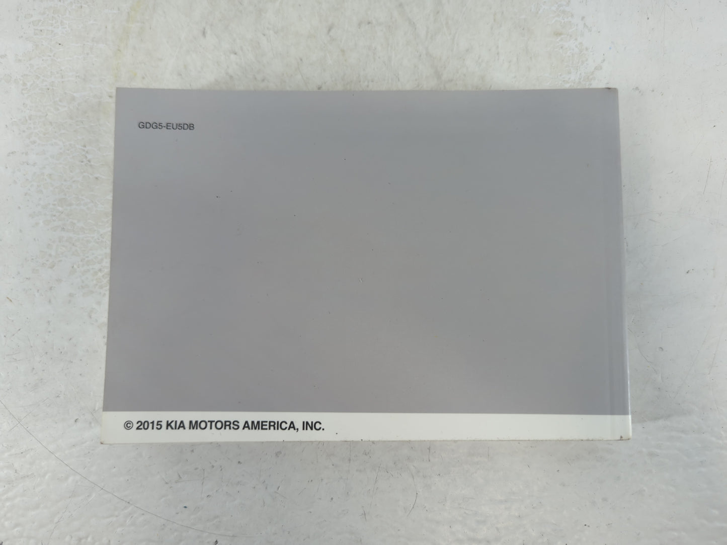 2016 Kia Optima Owners Manual Book Guide P/N:GDG5-EU5DB OEM Used Auto Parts